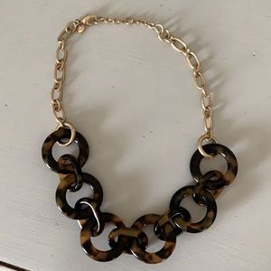 J Crew Tortoise shell necklace